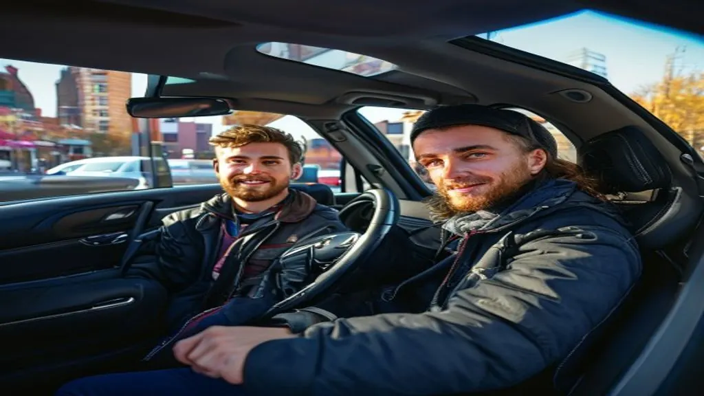 Student driver taking a lesson with a 1st Class Driving School instructor, learning how many driving lessons they need to pass their PA road test.